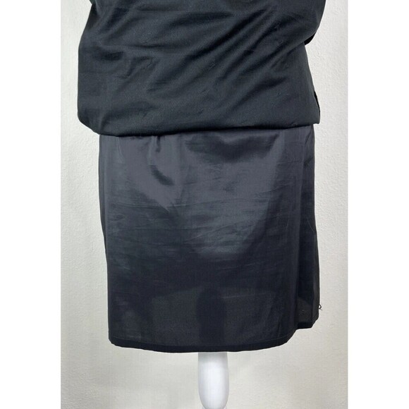 ANN TAYLOR Black Grey Animal Print Sleeveless Dress Size 6 - Picture 13 of 14